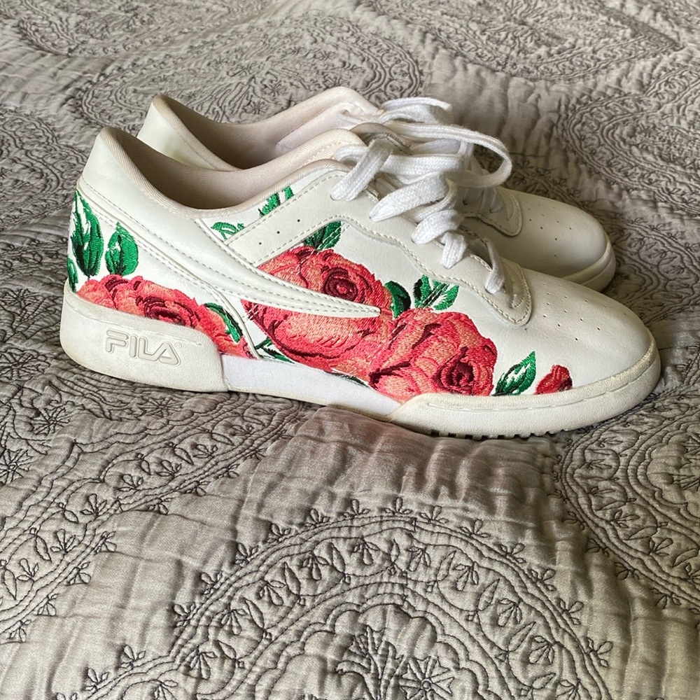 Embroidered Fila Sneakers